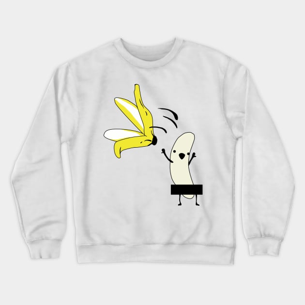 Crazy Banana Crewneck Sweatshirt by Anime Meme's